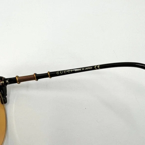 GUCCI Sunglasses Bamboo Detail Yellow Cat Eye GG0661S 002 56 20-140 NEW - Picture 12 of 12